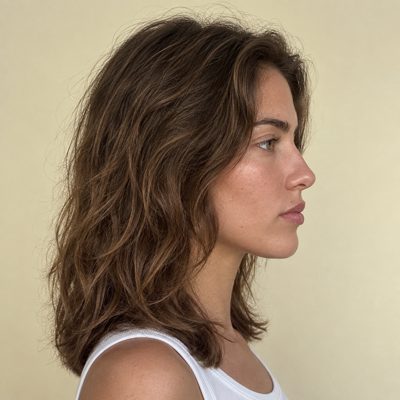 Right profile guide photo for the six-angle scan (AI-generated image)